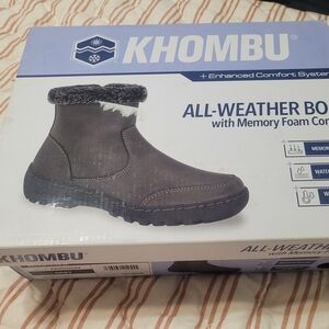 Khombu Women's Ankle Boots - Dark Gray